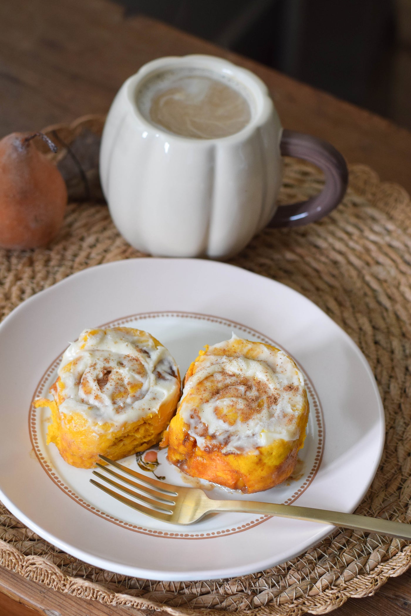 Pumpkin cinnamon rolls