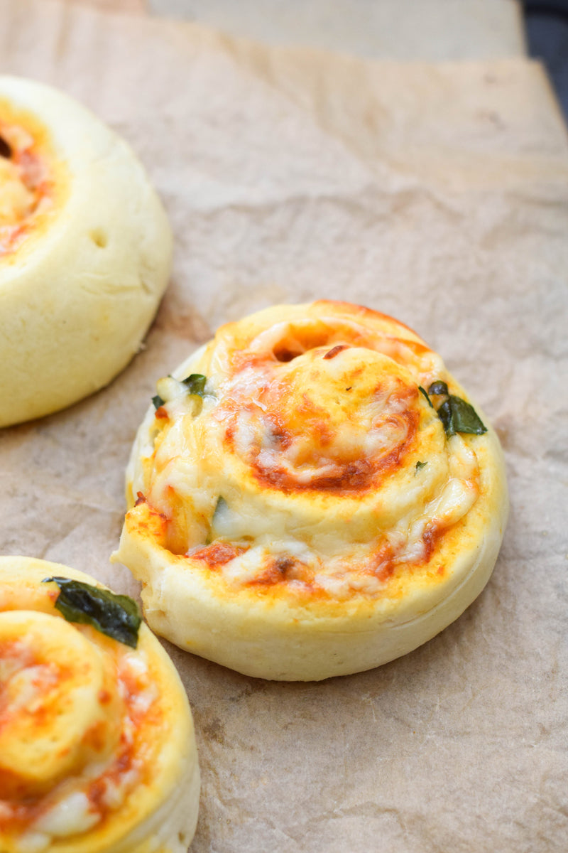 Pizza pinwheel buns