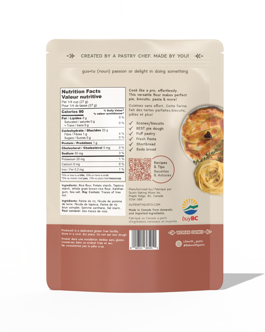 Pastry, Scone & Pasta Flour (Single)